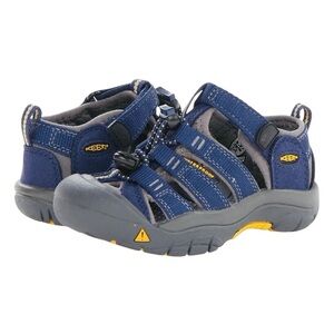 KEEN Newport Boys Blue Strappy Easy On Sandal Shoes NEW